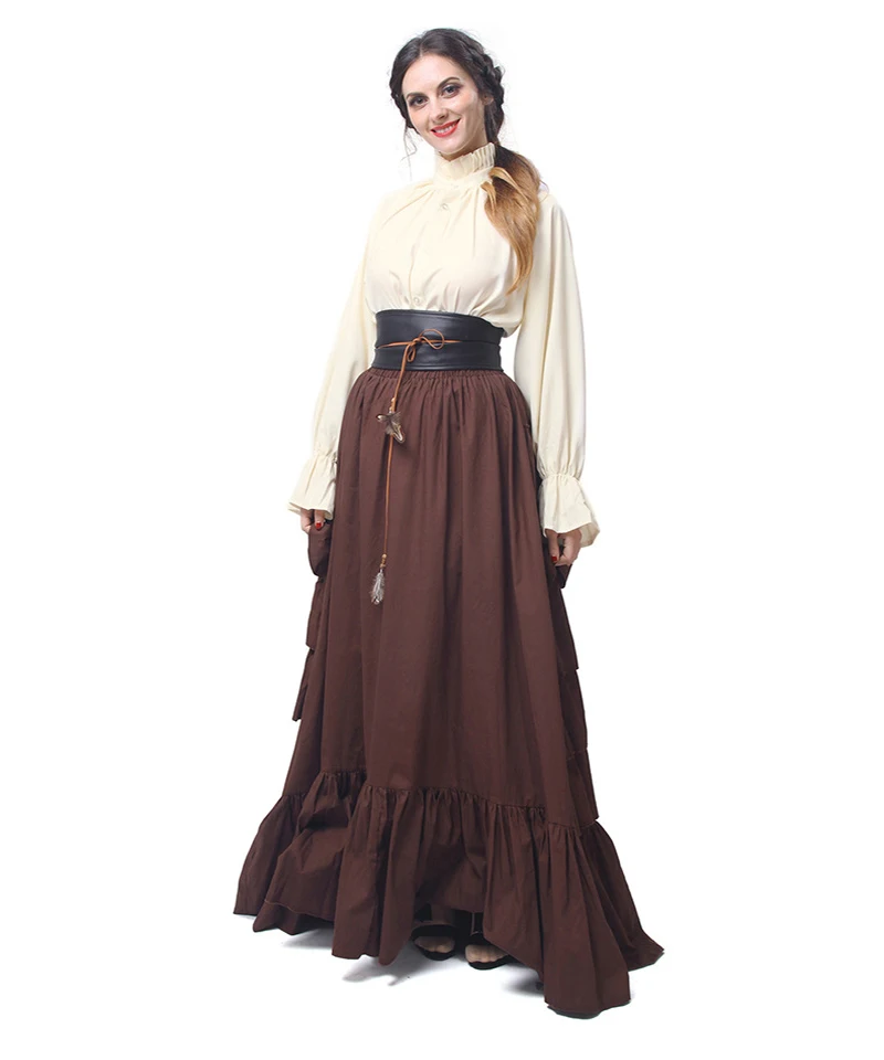 Middle Ages Europe Women Dress Cosplay Costume Vintage Cosplay Skirt Costumes Pleated Skirt Halloween Carnival Party Costumes
Middle Ages Europe Women Dress Cosplay Costume Vintage Cosplay Skirt Costumes Pleated Skirt Halloween Carnival Party Costumes