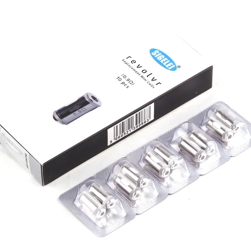 20pcs Sigelei Revolvr Coil Head Replacement mini coil Atomizer Core Electronic Cigarette 0.9ohm Coil for Sigelei Revolvr Kit
20pcs Sigelei Revolvr Coil Head Replacement mini coil Atomizer Core Electronic Cigarette 0.9ohm Coil for Sigelei Revolvr Kit