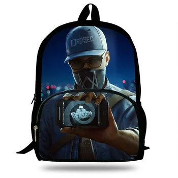 Hot 16inch Hot Sale Games Print Bags For Teenagers Watch Dogs Backpack For Kids Girls Boys Casual Bags For Children Students
Hot 16inch Hot Sale Games Print Bags For Teenagers Watch Dogs Backpack For Kids Girls Boys Casual Bags For Children Students