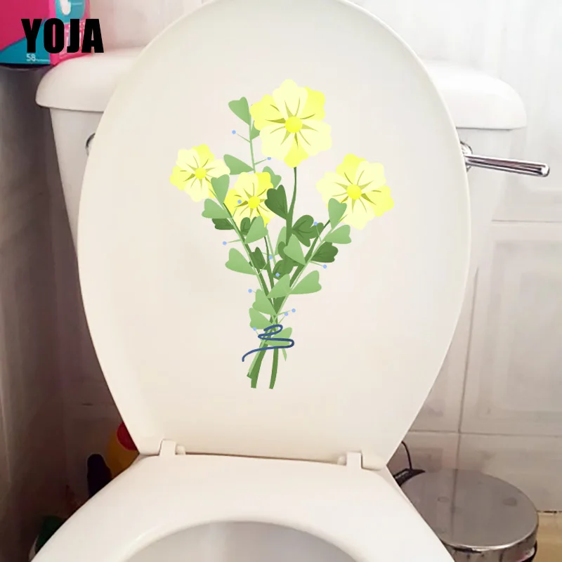 YOJA 16 3*22 5 см Желтый букет цветов Декор для гостиной домашняя Наклейка на стену