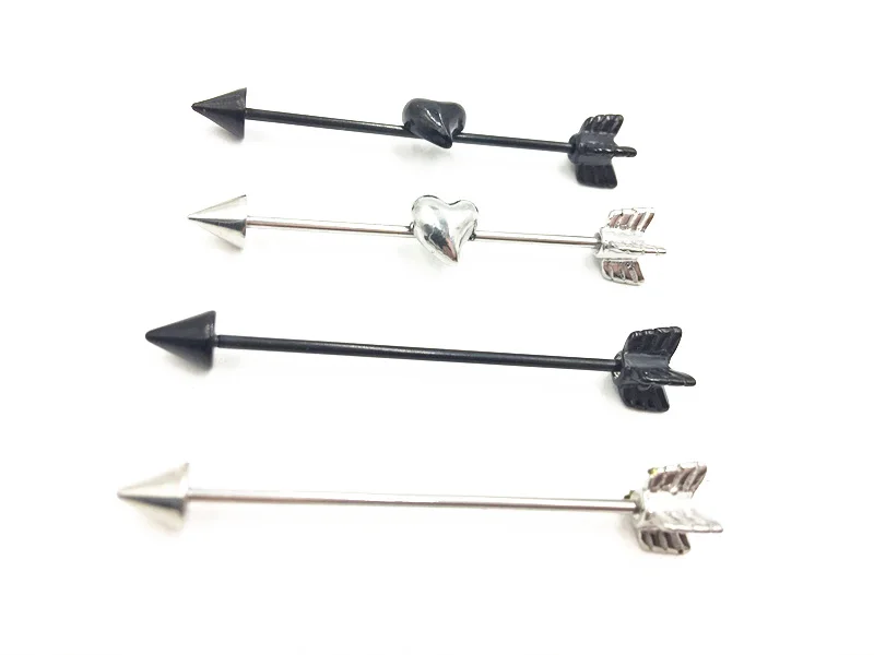 Lot10pcs Free Shippment 16gx35mm Industrial Barbells Ear Barbells Body Jewelry Ear Piercing Arrow with Heart 35mm
Lot10pcs Free Shippment 16gx35mm Industrial Barbells Ear Barbells Body Jewelry Ear Piercing Arrow with Heart 35mm