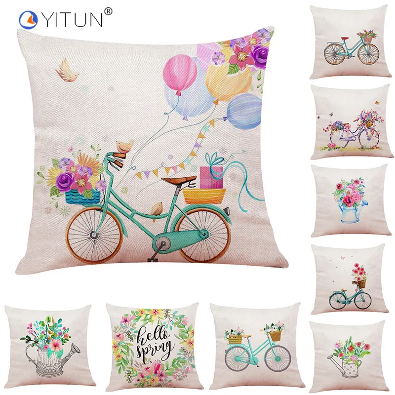 YITUN Burlap Cushion Cover 18 Inch Geometric Throw Pillow Cover Floral Printed Square Cushion Case Zipper Decor Home Sofa Bed
YITUN Burlap Cushion Cover 18 Inch Geometric Throw Pillow Cover Floral Printed Square Cushion Case Zipper Decor Home Sofa Bed