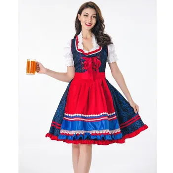 Adult Women German Oktoberfest Costume Sexy Bavaria Beer Girl Uniform Erotic Fancy Dirndl Wench Dress Z7193
Adult Women German Oktoberfest Costume Sexy Bavaria Beer Girl Uniform Erotic Fancy Dirndl Wench Dress Z7193