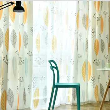 Simple Nordic Plant Personality Curtains for Living Room Bedroom Window American Yellow Leaves Children Curtains Fabric Drapes
Simple Nordic Plant Personality Curtains for Living Room Bedroom Window American Yellow Leaves Children Curtains Fabric Drapes