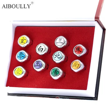10pcs Anime Naruto Rings Akatsuki Xiao organization ring naruto Payne ring suit 10 sets model Most collection model toys cosplay
10pcs Anime Naruto Rings Akatsuki Xiao organization ring naruto Payne ring suit 10 sets model Most collection model toys cosplay