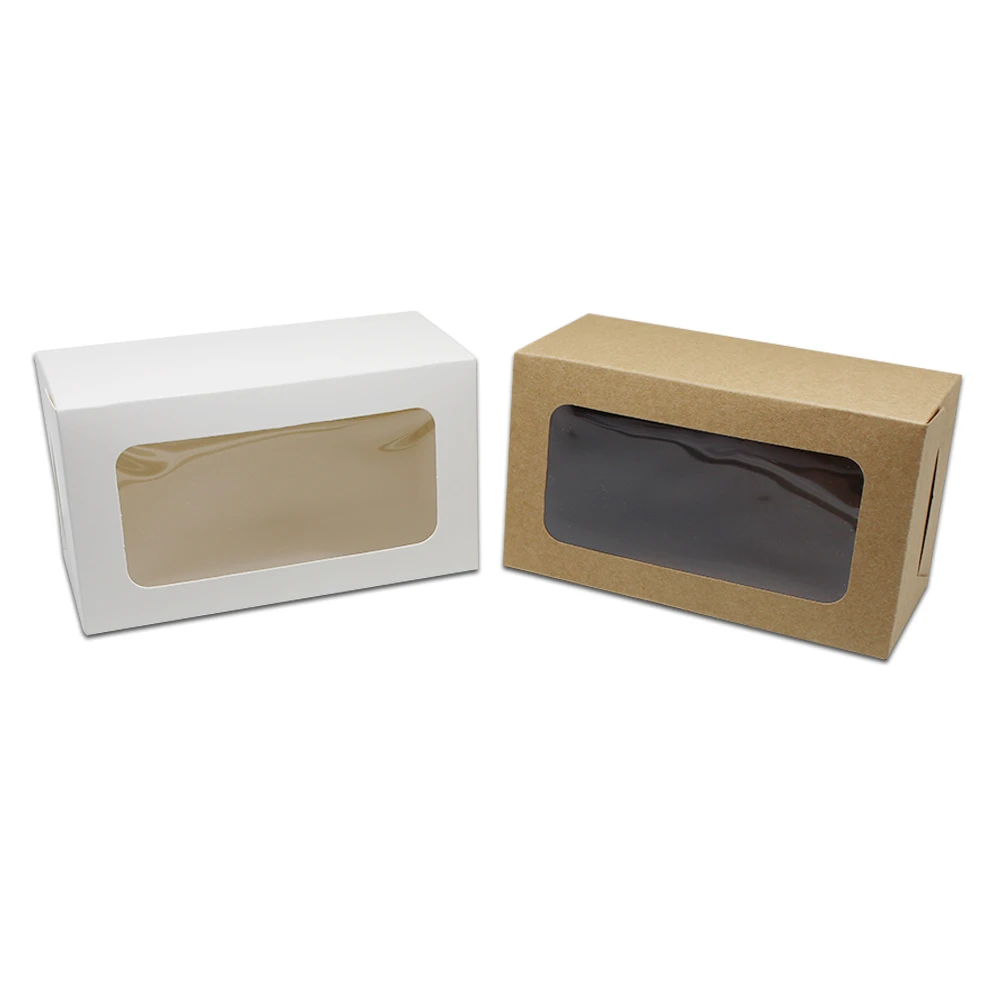 15 Pieces White / Brown Foldable Kraft Cardboard Gift Packaging Box with Clear PVC Plastic Window Box Party Food Gift Decor Box
15 Pieces White / Brown Foldable Kraft Cardboard Gift Packaging Box with Clear PVC Plastic Window Box Party Food Gift Decor Box