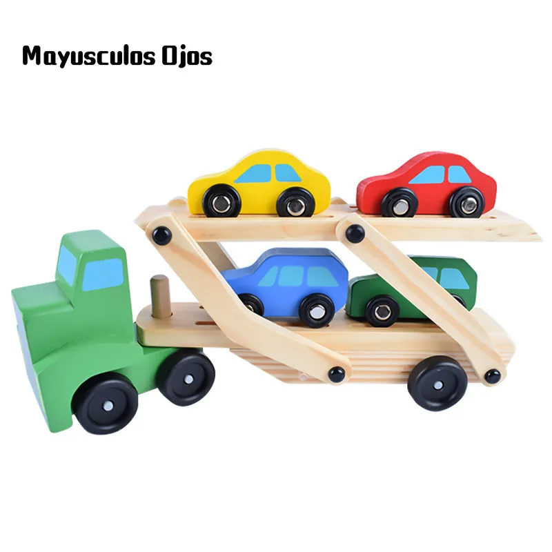 ZH 1PC Wooden Double Transporter Car Models Children's Early Learning Trucks Cognitive Educational Toys Handling Teaching Aids
ZH 1PC Wooden Double Transporter Car Models Children's Early Learning Trucks Cognitive Educational Toys Handling Teaching Aids