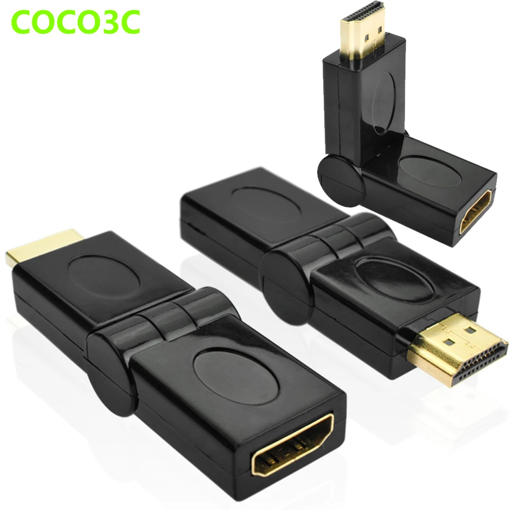 HDMI Standard 1.4 A Male to Female port Adapter 90 to 180 degree Rotating for HDTV Camera projector Tablet 24K 1080P Converter
HDMI Standard 1.4 A Male to Female port Adapter 90 to 180 degree Rotating for HDTV Camera projector Tablet 24K 1080P Converter