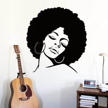 Art cheap vinyl home decoration afro hair silhouette wall sticker removable house decor fashion lady decals in bedroom or shop
Art cheap vinyl home decoration afro hair silhouette wall sticker removable house decor fashion lady decals in bedroom or shop