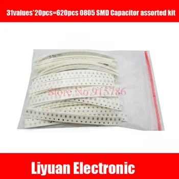 620pcs 0805 SMD Capacitor assorted kit ,31values*20pcs=620pcs 1PF~1UF Samples kit electronic diy kit
620pcs 0805 SMD Capacitor assorted kit ,31values*20pcs=620pcs 1PF~1UF Samples kit electronic diy kit
