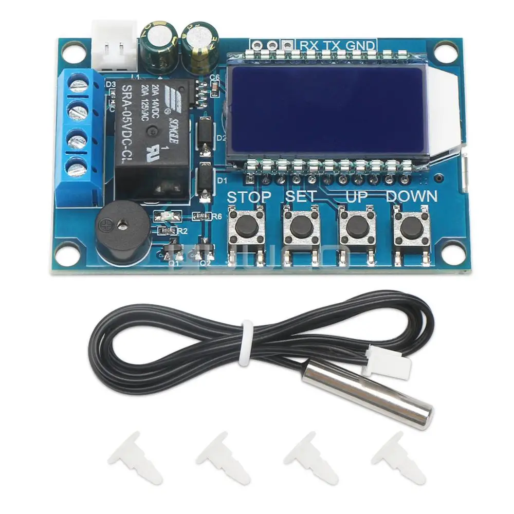 DC Controller DC 6.0~30V Temperature Difference Control Switch -50~110 Celsius Degrees Digital Thermostat DC 12V 24V Controller
DC Controller DC 6.0~30V Temperature Difference Control Switch -50~110 Celsius Degrees Digital Thermostat DC 12V 24V Controller