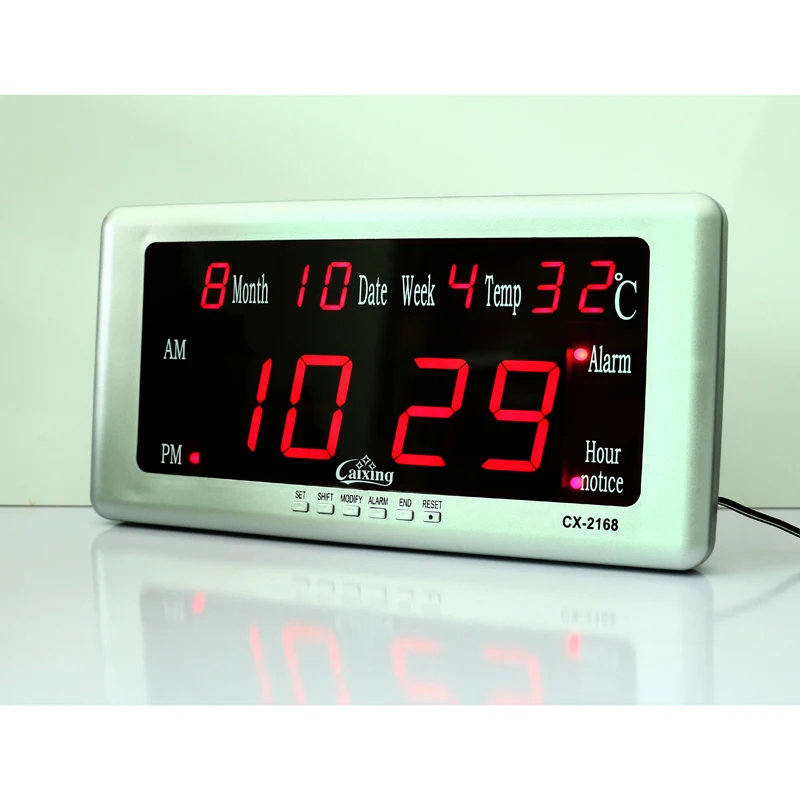 LED Desk Wall Digital Alarm Clock Electronic Alarm Clocks with Temperature Calendar Date Week Display Big Digits for Home Office
LED Desk Wall Digital Alarm Clock Electronic Alarm Clocks with Temperature Calendar Date Week Display Big Digits for Home Office