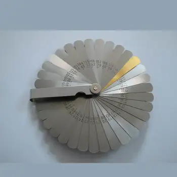 50 pcs Stainless steel 32 Blades Master Feeler Spark Plug Gap Gauge Measuring Ruler Guitar Set Up Tool Ruler
50 pcs Stainless steel 32 Blades Master Feeler Spark Plug Gap Gauge Measuring Ruler Guitar Set Up Tool Ruler