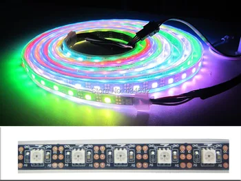 5M 300 LEDS Black PCB 5050 RGB LED Strip Light tube waterproof Magic Dream Color WS2811 Individual Addressable 5VDC
5M 300 LEDS Black PCB 5050 RGB LED Strip Light tube waterproof Magic Dream Color WS2811 Individual Addressable 5VDC