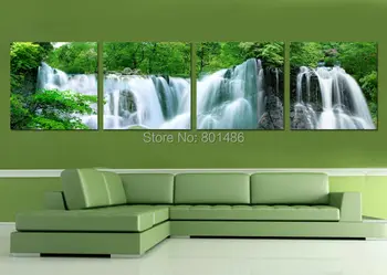 Spring Waterfall Large 4 piece Modern wall art painting of Landscape picture print on canvas Drop ship
Spring Waterfall Large 4 piece Modern wall art painting of Landscape picture print on canvas Drop ship