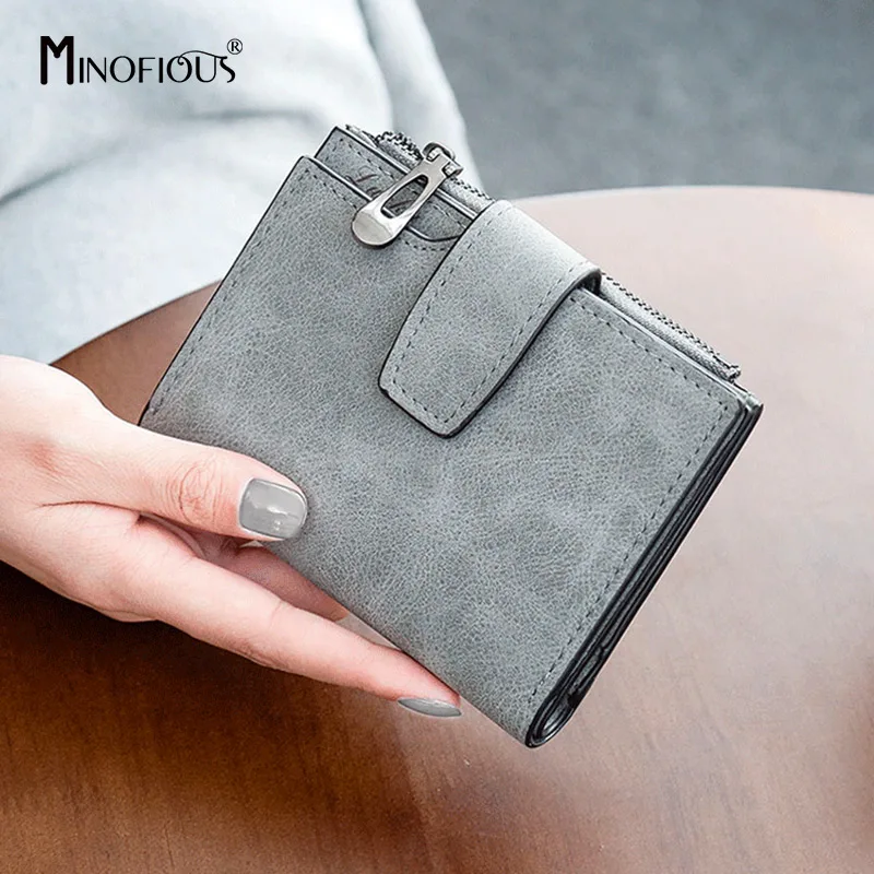 MINOFIOUS Fashion PU Matte Leather Purse Women Short Wallet Credit Cards Money Mini Wallet Coin Soft Leather Female Clutch Purse
MINOFIOUS Fashion PU Matte Leather Purse Women Short Wallet Credit Cards Money Mini Wallet Coin Soft Leather Female Clutch Purse