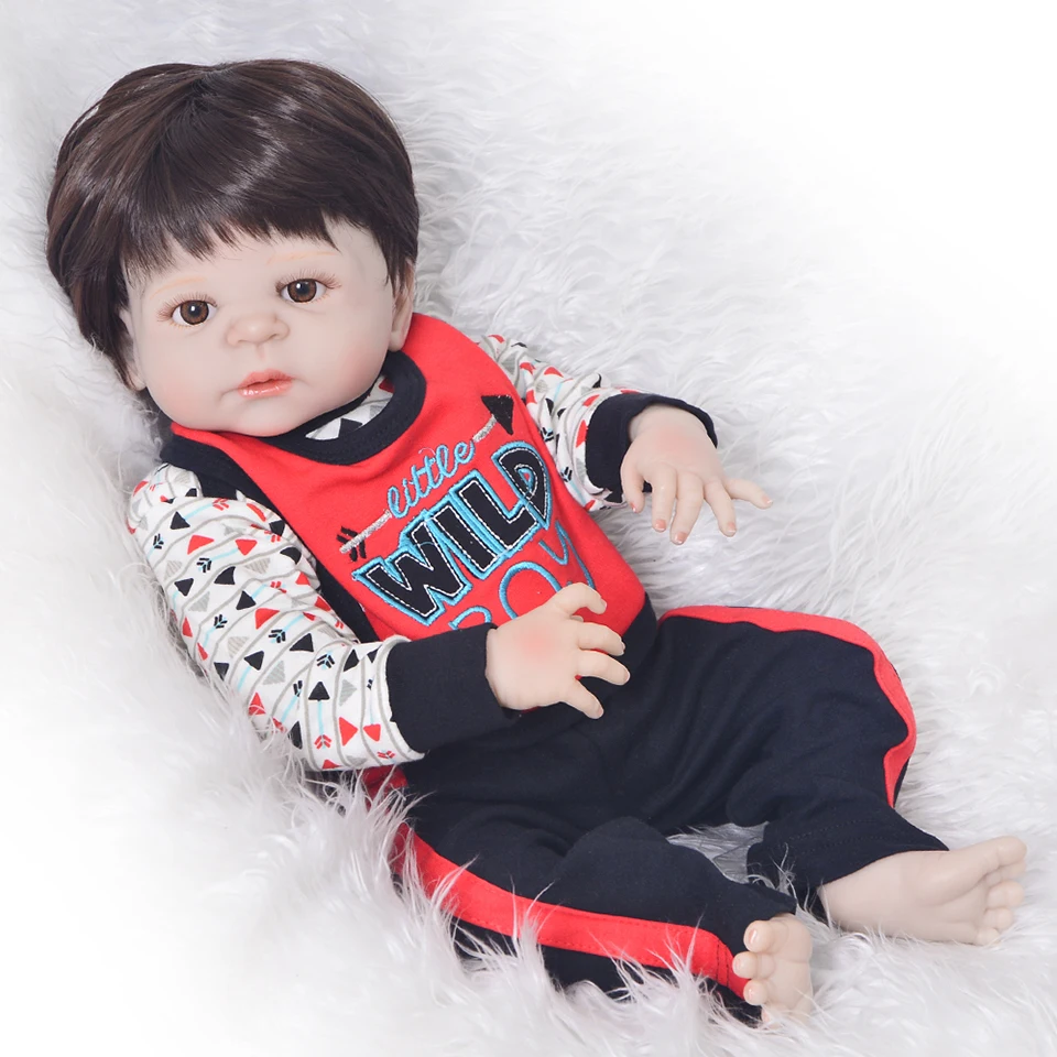Newborn Dolls 23 '' Full Silicone Vinyl Reborn Baby Dolls Realistic Strong Reborn Bebe Bonecas Dolls For Boys Birthday Gifts
Newborn Dolls 23 '' Full Silicone Vinyl Reborn Baby Dolls Realistic Strong Reborn Bebe Bonecas Dolls For Boys Birthday Gifts