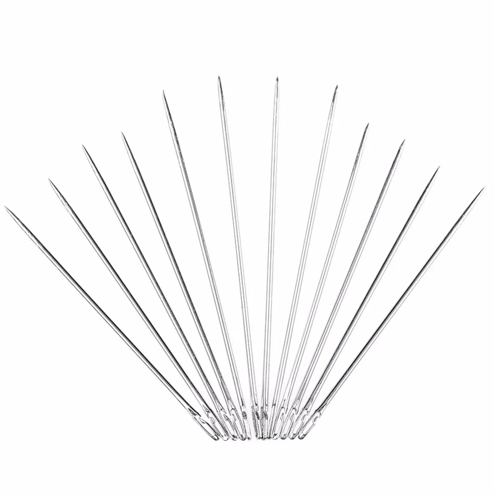 12pcs/set 2 Hole Blind Needles High Carbon Steel Small Exquisite Self-threading DIY Needlework DIY Sewing Pin for the Elderly
12pcs/set 2 Hole Blind Needles High Carbon Steel Small Exquisite Self-threading DIY Needlework DIY Sewing Pin for the Elderly