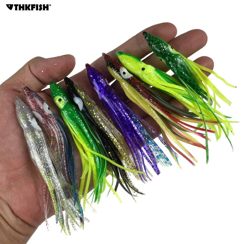 24pcs 10cm Squid Soft Lure Artificial Bait Jupes souple Leurre Multicolour Rubber Octopus Soft Baits Skirt Fishing Lures pesca
24pcs 10cm Squid Soft Lure Artificial Bait Jupes souple Leurre Multicolour Rubber Octopus Soft Baits Skirt Fishing Lures pesca