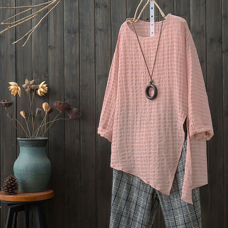 2019 ZANZEA Fashion Women Casual Split Hem Blouse Summer O Neck Half Sleeve Solid Loose Party Shirt Baggy Top Blusas Plus Size
2019 ZANZEA Fashion Women Casual Split Hem Blouse Summer O Neck Half Sleeve Solid Loose Party Shirt Baggy Top Blusas Plus Size