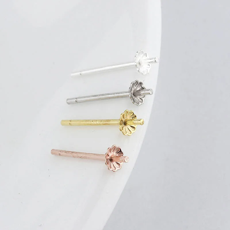 10pcs 925 Sterling Silver Pearl Stud Earring Setting Earrings Pins Accessories Bowl Tray Needle DIY Jewelry Beads Base Findings
10pcs 925 Sterling Silver Pearl Stud Earring Setting Earrings Pins Accessories Bowl Tray Needle DIY Jewelry Beads Base Findings