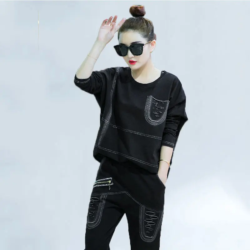 Spring Summer Women Denim Set 2019 plus size 2 piece set Female Coat Harem Pants Loose Casual Fashion Ladies Two Pieces Set 5XL
Spring Summer Women Denim Set 2019 plus size 2 piece set Female Coat Harem Pants Loose Casual Fashion Ladies Two Pieces Set 5XL