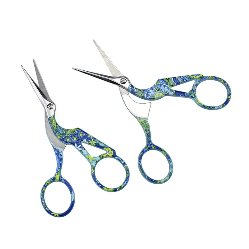 Looen Embroidery Scissor Crane Shaped Cross Stitch Tailor Scissor Retro European Sewing Handicraft DIY Home Tool Accessories (5)