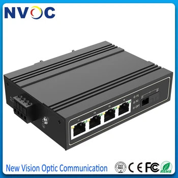 4*10/100M IEEE802.3af/at PoE+100M 1Single Fiber,SM,1310/1550,20KM,5ports 100M Unmanaged Industrial PoE Ethernet Fiber Switch
4*10/100M IEEE802.3af/at PoE+100M 1Single Fiber,SM,1310/1550,20KM,5ports 100M Unmanaged Industrial PoE Ethernet Fiber Switch
