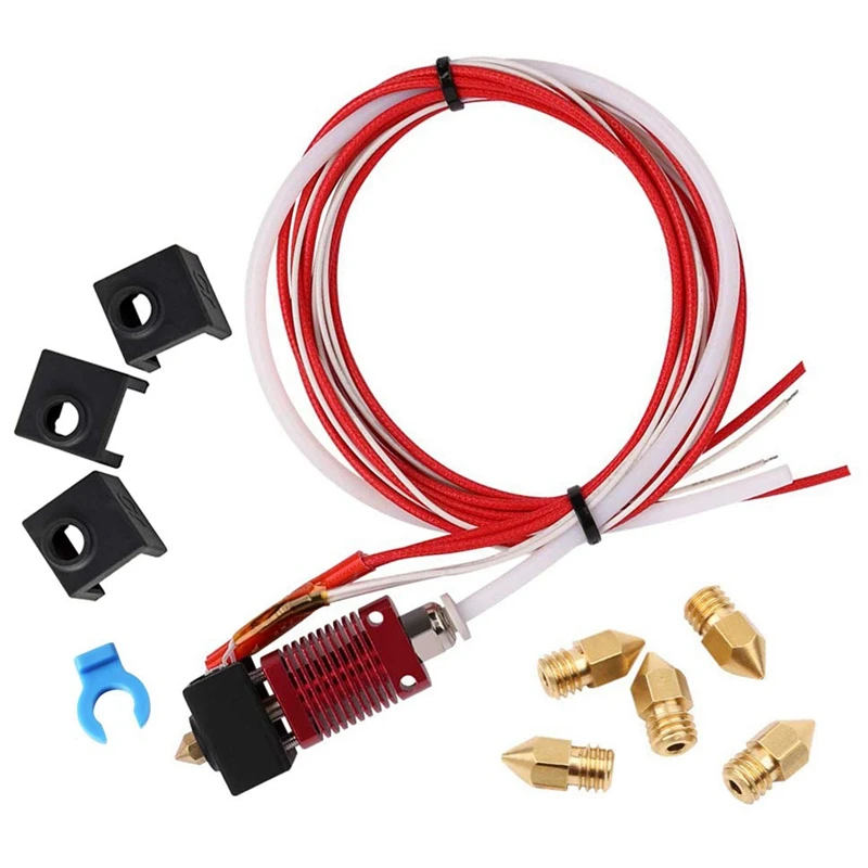 Assembled Mk10 Extruder Hot End Kit Replacement Parts For Creality Cr-10 Cr-10S S4 S5 3D Printer, 1.75Mm Filament, 0.4Mm Nozzl
Assembled Mk10 Extruder Hot End Kit Replacement Parts For Creality Cr-10 Cr-10S S4 S5 3D Printer, 1.75Mm Filament, 0.4Mm Nozzl