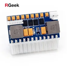 Rgeek 250 p 24pin dc atx psu 12 v dc entrada 250 w pico interruptor de saída DC-DC atx pico psu mini itx fonte de alimentação para computador(China)