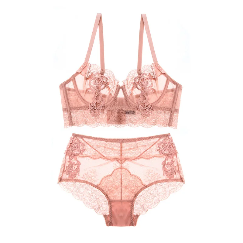 Transparent Bra and Panty Set lingere Underwire Unlined 90D High-rise Underwear Embroidery 5 Colors seethrough
Transparent Bra and Panty Set lingere Underwire Unlined 90D High-rise Underwear Embroidery 5 Colors seethrough