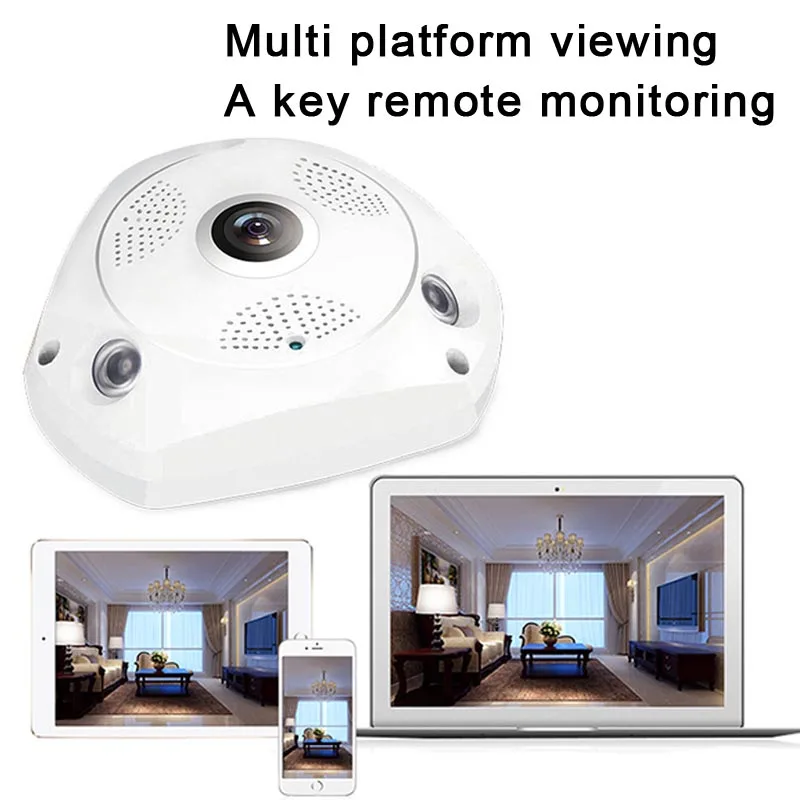 360 Degree Fisheye Lens Wireless Camera 960P 1.3MP Home Security Surveillance Camera Support IR Night Motion Detection L
360 Degree Fisheye Lens Wireless Camera 960P 1.3MP Home Security Surveillance Camera Support IR Night Motion Detection L