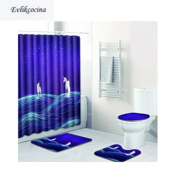 Free Shipping 4Pcs White Unicorns Staring Banyo Paspas Bath Mat Set Bathroom Tapete Banheiro Washable Toilet Rugs Alfombra Bano
Free Shipping 4Pcs White Unicorns Staring Banyo Paspas Bath Mat Set Bathroom Tapete Banheiro Washable Toilet Rugs Alfombra Bano