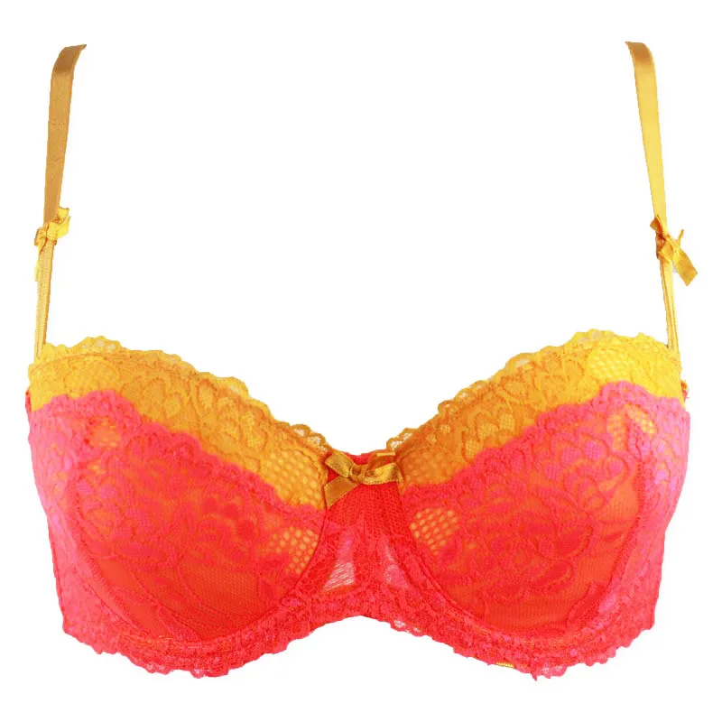 New Orange Bow Decoration Lace Flower Back Clips Sexy Bra for women/female/lady, Fashion Lingerie Underwear BRB008B
New Orange Bow Decoration Lace Flower Back Clips Sexy Bra for women/female/lady, Fashion Lingerie Underwear BRB008B