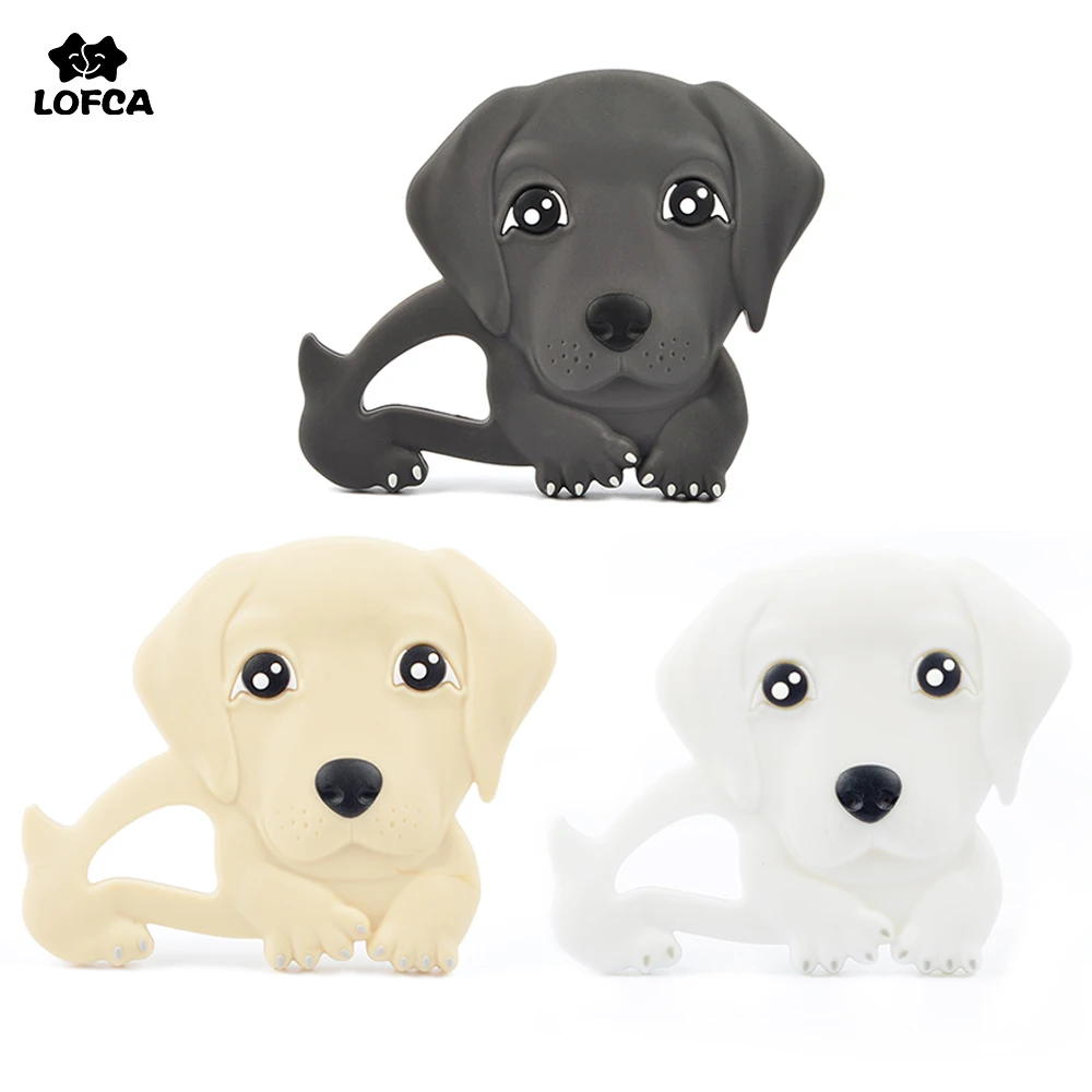 LOFCA Labrador Silicone Teether Baby Teething Toy BPA FREE Soft Chewable Dog Teether Making Necklace Pacifier Clip Chain
LOFCA Labrador Silicone Teether Baby Teething Toy BPA FREE Soft Chewable Dog Teether Making Necklace Pacifier Clip Chain