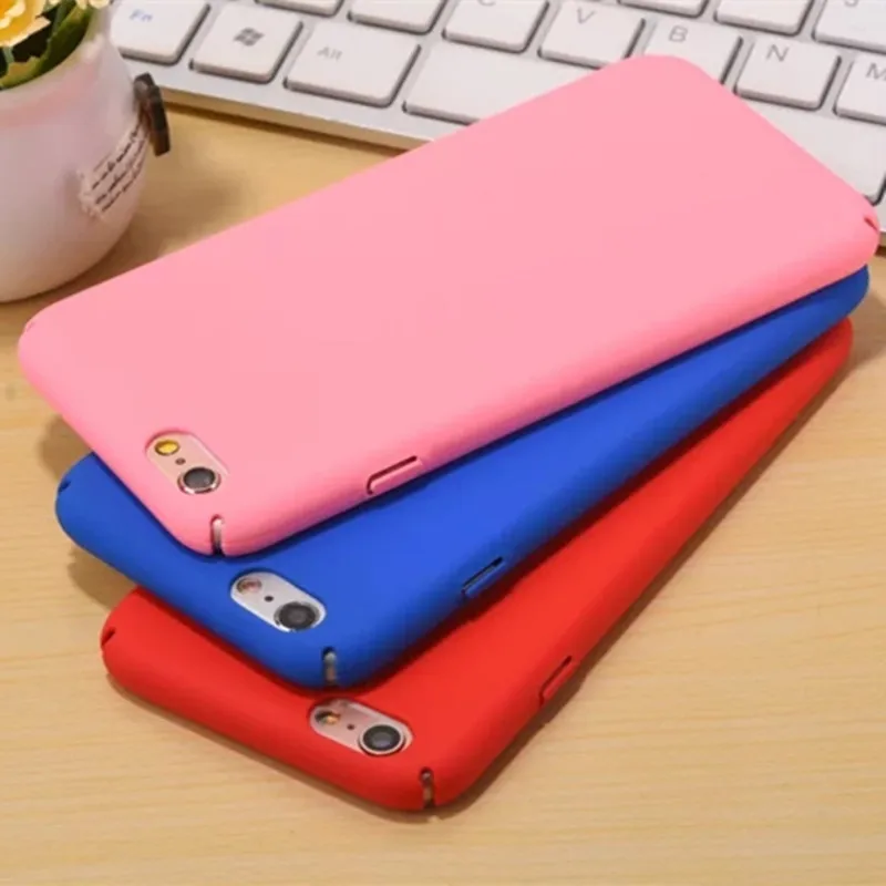 Однотонная одежда защитная задняя Жесткий PC чехол для iphone 7 8 Plus специальный 6 6s 5 5s