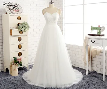 New Arrival Long Wedding Dress 2020 Spaghetti Strap Backless Court Train A-Line Beaded Tulle China Bridal Gowns mariage
New Arrival Long Wedding Dress 2020 Spaghetti Strap Backless Court Train A-Line Beaded Tulle China Bridal Gowns mariage
