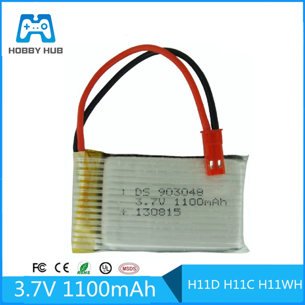 3.7V 1100mAh Lipo battery For Remote control helicopter 3.7 Lipo battery 903048 1100mah JST plug H11D H11C H11WH battery
3.7V 1100mAh Lipo battery For Remote control helicopter 3.7 Lipo battery 903048 1100mah JST plug H11D H11C H11WH battery