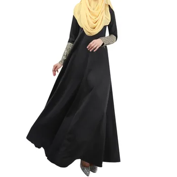 Sequin zipper Casual Muslim Abaya Maxi Dress Loose Long Robe Gowns Ramadan Turkey Islamic Prayer Clothing Worship Service 4.16
Sequin zipper Casual Muslim Abaya Maxi Dress Loose Long Robe Gowns Ramadan Turkey Islamic Prayer Clothing Worship Service 4.16