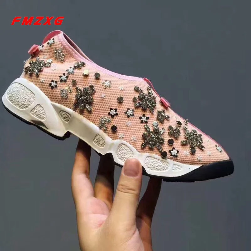Sneakers Women Fashion Rivet Crystal Flats Shoes Casual Slip On Shoe For Woman Espadrilles Comfor Luxury Brand High Quality Shoe
Sneakers Women Fashion Rivet Crystal Flats Shoes Casual Slip On Shoe For Woman Espadrilles Comfor Luxury Brand High Quality Shoe
