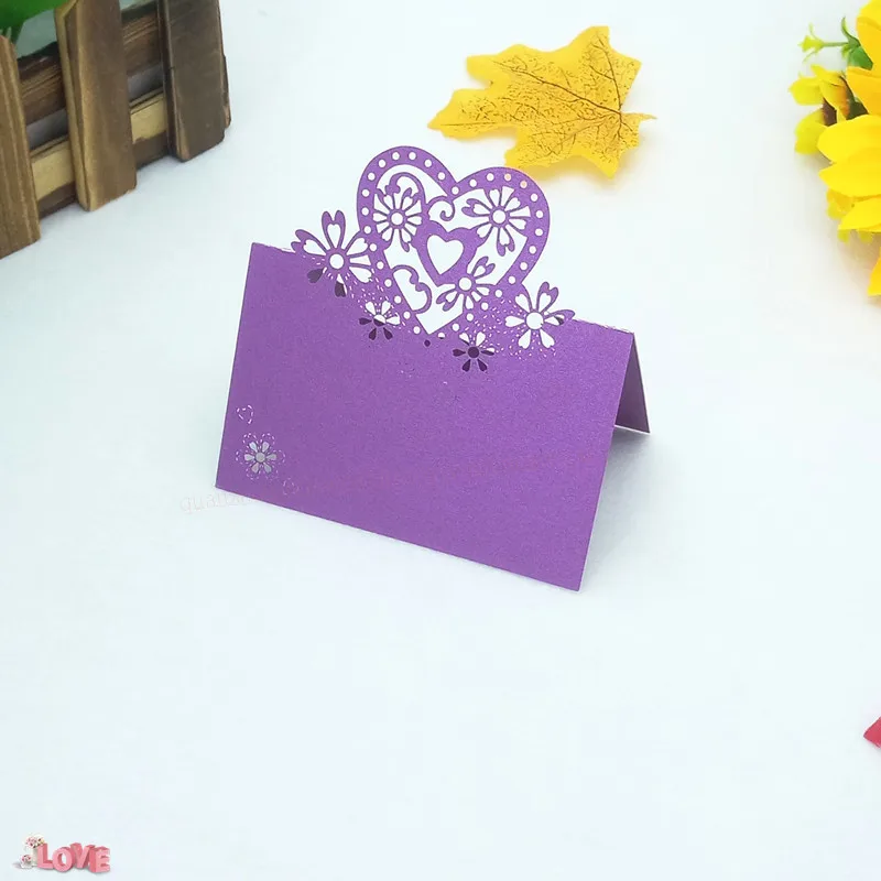 100Pcs Laser Cut Wedding Party Table Card Love Heart Name Place Cards Favor Wedding Decoration 7 Color 9x9cm 5ZZ14
100Pcs Laser Cut Wedding Party Table Card Love Heart Name Place Cards Favor Wedding Decoration 7 Color 9x9cm 5ZZ14
