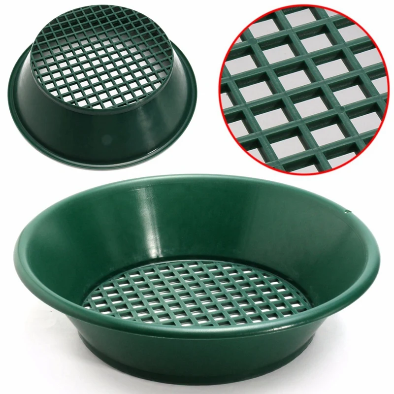 1Pc Green Gold Pan Sifting Classifier Mesh Screen Mining Sifter Metal Detecting Tool Panning Classifier 34x34x10Cm
1Pc Green Gold Pan Sifting Classifier Mesh Screen Mining Sifter Metal Detecting Tool Panning Classifier 34x34x10Cm