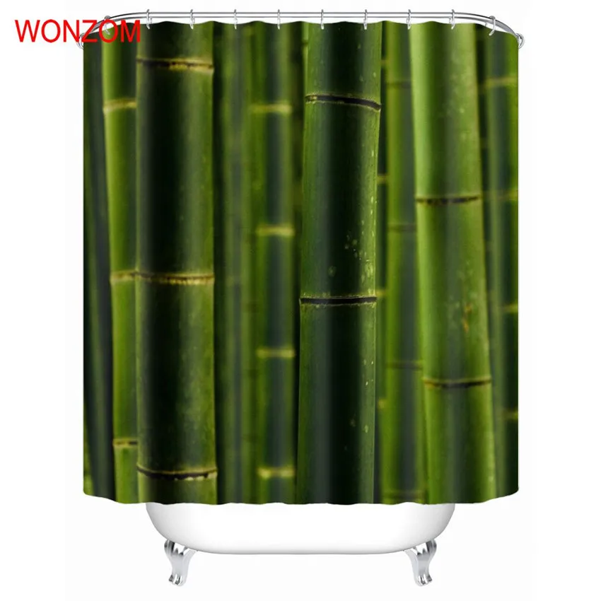 WONZOM Bamboo Shower Curtains For Bathroom Decor Modern Landscape Bath Curtain with 12 Hooks Mildewproof 2017 Home Gift
WONZOM Bamboo Shower Curtains For Bathroom Decor Modern Landscape Bath Curtain with 12 Hooks Mildewproof 2017 Home Gift