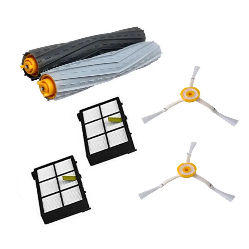 High Quality 1 set Tangle-Free Debris Extractor Brush +2 Hepa filter +2 side brush for iRobot Roomba 800 900 Series 870 880 980
High Quality 1 set Tangle-Free Debris Extractor Brush +2 Hepa filter +2 side brush for iRobot Roomba 800 900 Series 870 880 980