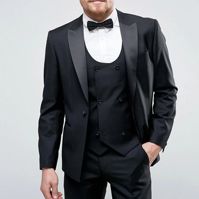Classic slim Groomsmen Peak Lapel Groom Tuxedos Men Suits Wedding/Prom Best Man Blazer ( Jacket+Pants+Tie+Vest) A230
Classic slim Groomsmen Peak Lapel Groom Tuxedos Men Suits Wedding/Prom Best Man Blazer ( Jacket+Pants+Tie+Vest) A230