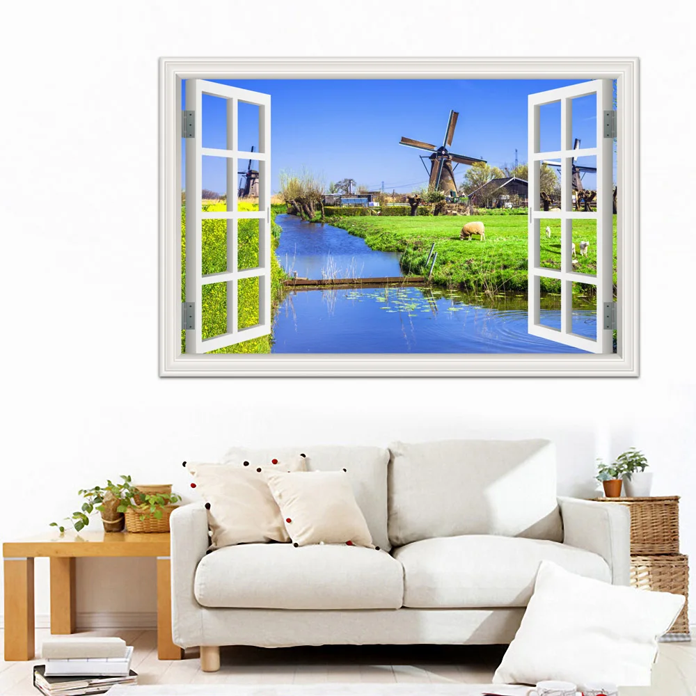 Wall Art Wall Stickers Windmill Beautiful Landscape Wallpapers PVC Sticker Decal Vinyl Mural for Kids Room Home Decoration
Wall Art Wall Stickers Windmill Beautiful Landscape Wallpapers PVC Sticker Decal Vinyl Mural for Kids Room Home Decoration