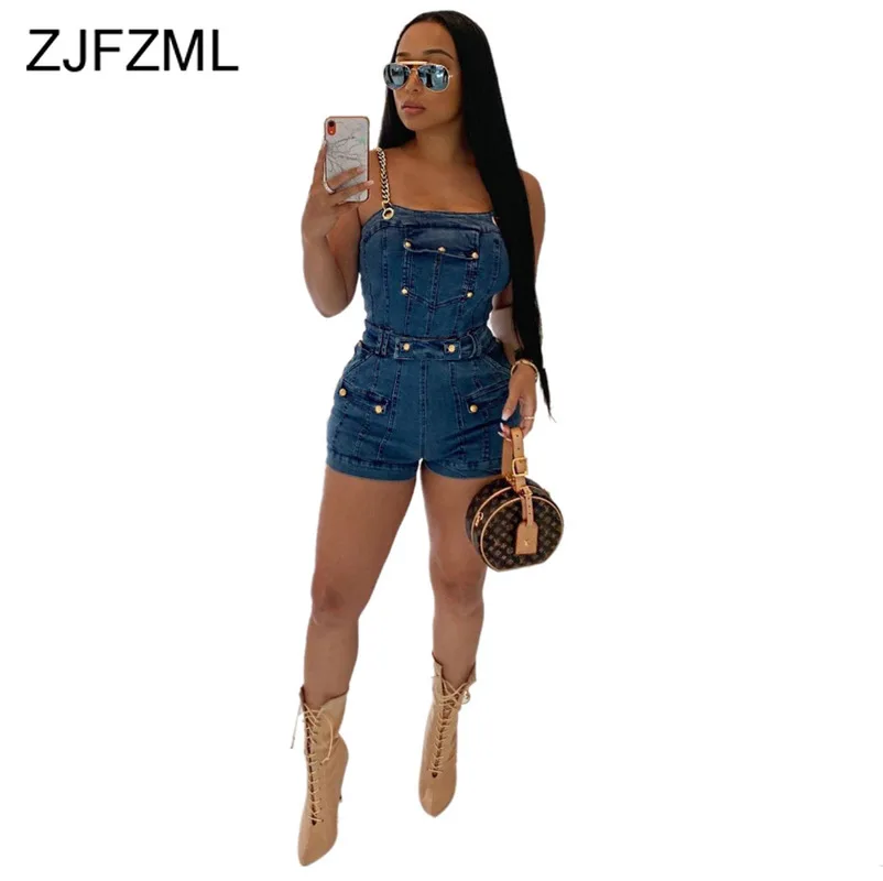 Plus Size Denim Rompers Womens Jumpsuit Chain Spaghetti Strap Open Back Short Playsuit Streetwear Sleeveless One Piece Overalls
Plus Size Denim Rompers Womens Jumpsuit Chain Spaghetti Strap Open Back Short Playsuit Streetwear Sleeveless One Piece Overalls