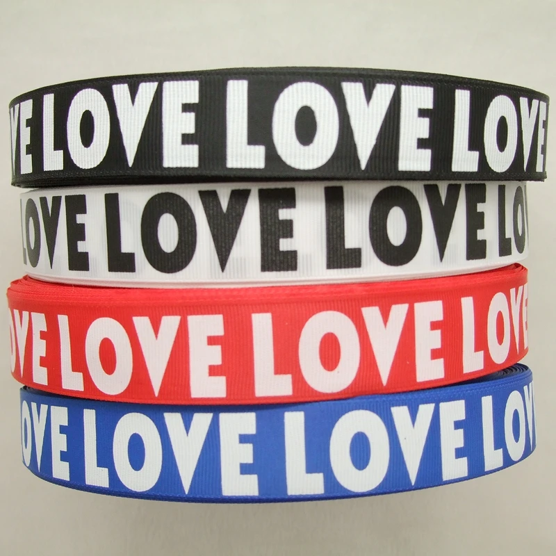 New Arrival 10Yards 1inch width one face Print LOVE(white color)Grosgrain Ribbon BLACK/WHITE/RED/BLUE
New Arrival 10Yards 1inch width one face Print LOVE(white color)Grosgrain Ribbon BLACK/WHITE/RED/BLUE