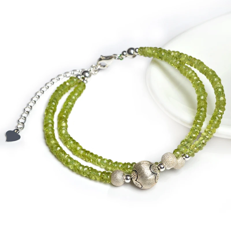 Faceted Olivolite Multi-turn Bracelet Crystal Bracelets 925 Silver Jewelry Gift Exquisite Delicate
Faceted Olivolite Multi-turn Bracelet Crystal Bracelets 925 Silver Jewelry Gift Exquisite Delicate