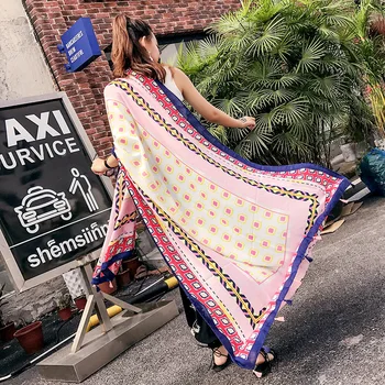 Balinese bohemian beach scarf large long scarf ponchos and wraps echarpe foulard femme feminino inverno women scarfs 2019
Balinese bohemian beach scarf large long scarf ponchos and wraps echarpe foulard femme feminino inverno women scarfs 2019